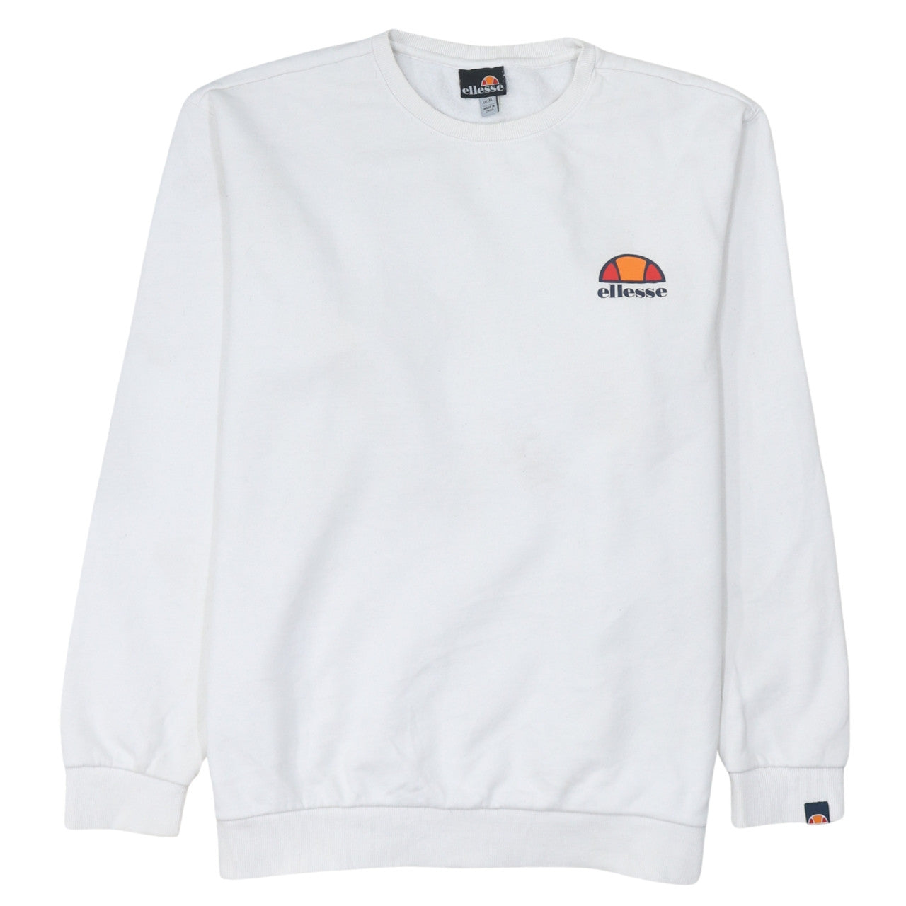 Womens UK Size XL ellesse White Pullover Sweatshirt