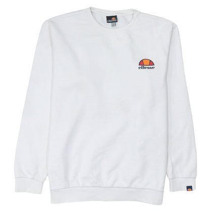 Womens UK Size XL ellesse White Pullover Sweatshirt