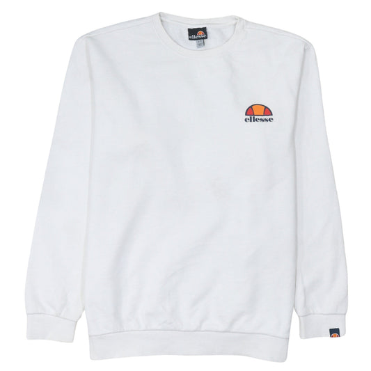 Womens UK Size XL ellesse White Pullover Sweatshirt
