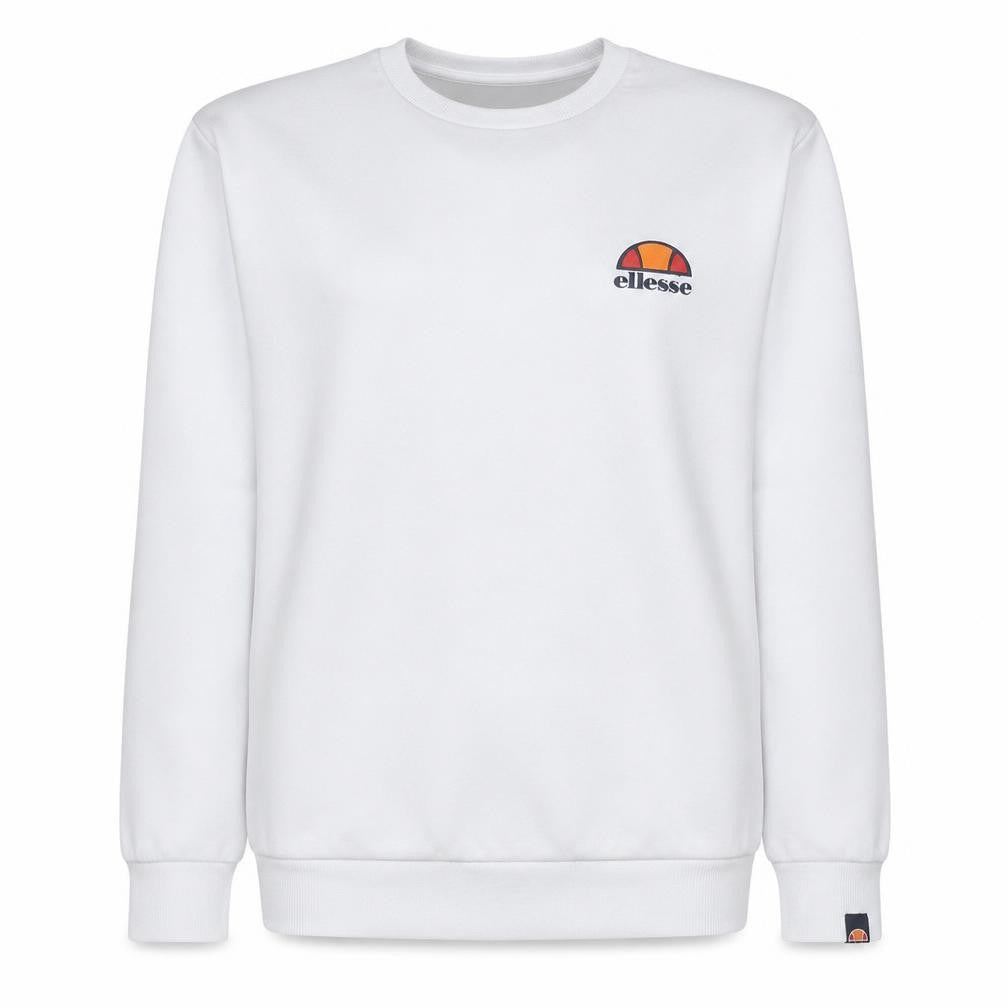 Womens UK Size XL ellesse White Pullover Sweatshirt