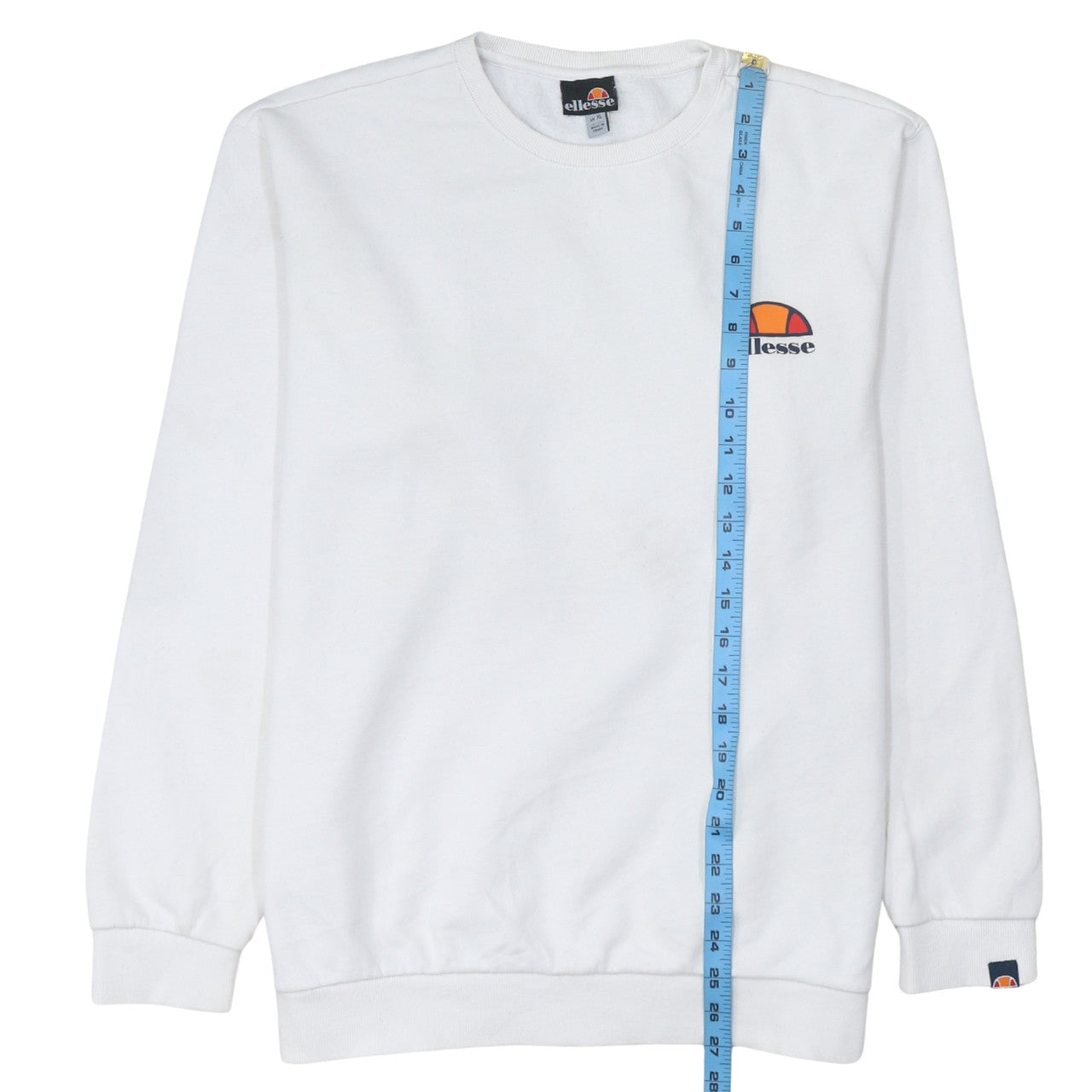 Womens UK Size XL ellesse White Pullover Sweatshirt