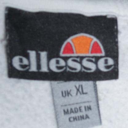 Womens UK Size XL ellesse White Pullover Sweatshirt