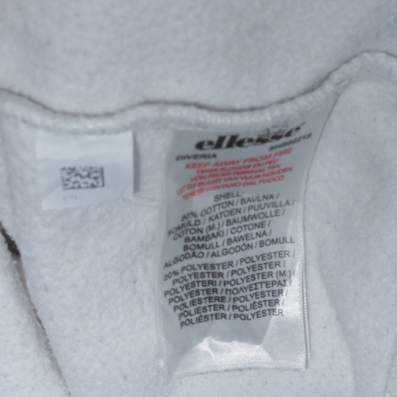 Womens UK Size XL ellesse White Pullover Sweatshirt