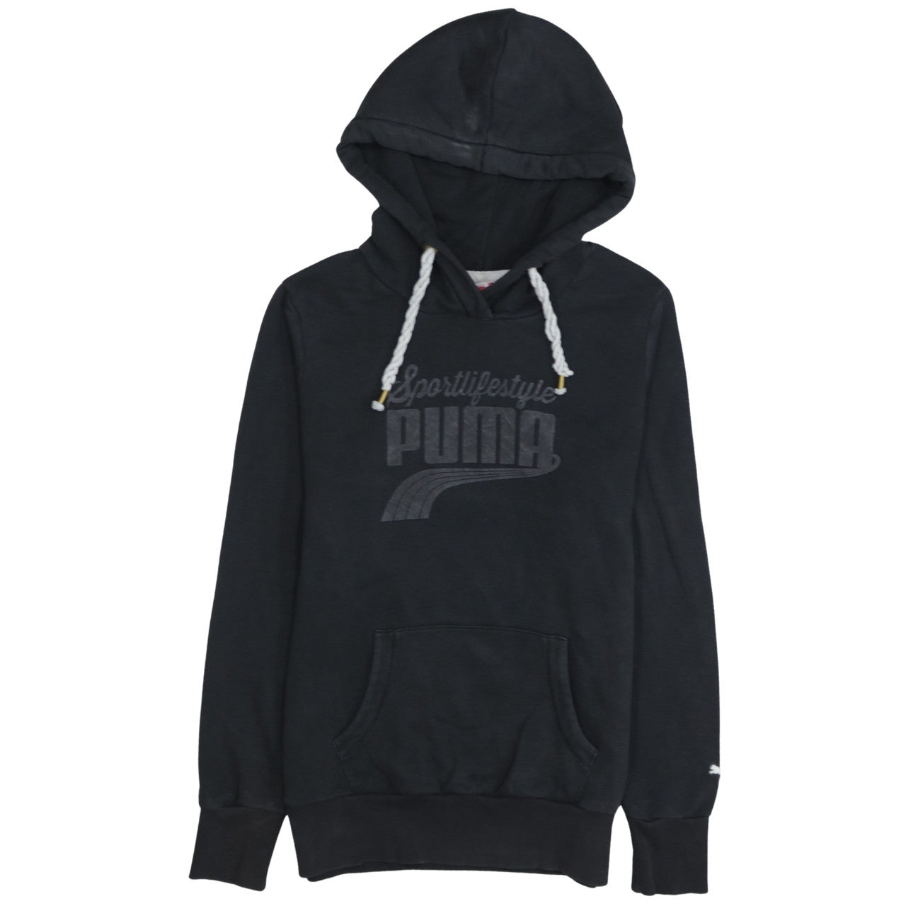 Womens UK Size 12 PUMA Black Pullover Hoodie