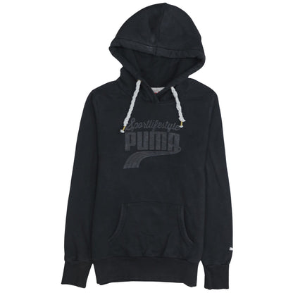 Womens UK Size 12 PUMA Black Pullover Hoodie