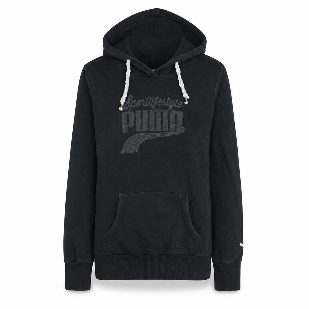 Womens UK Size 12 PUMA Black Pullover Hoodie