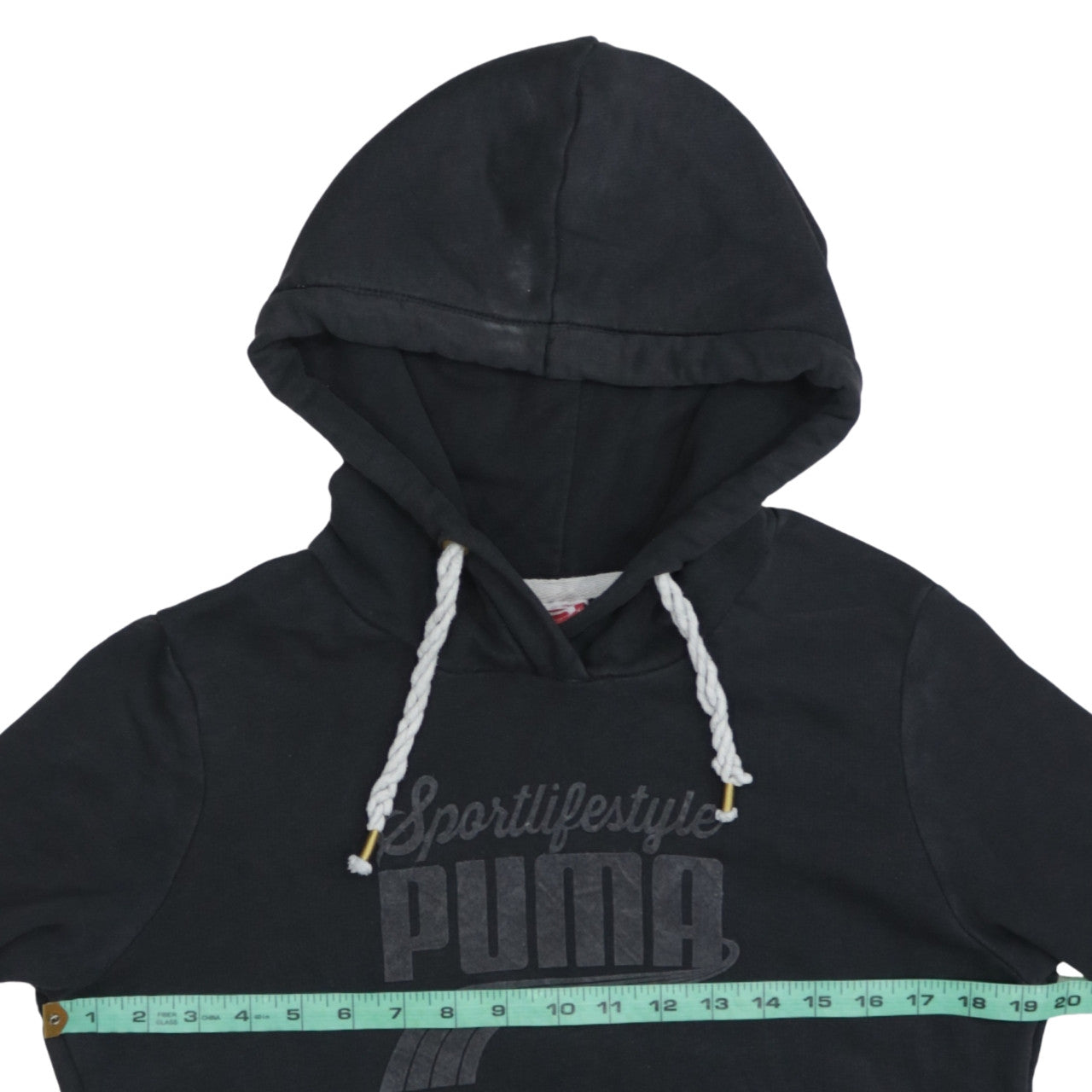 Womens UK Size 12 PUMA Black Pullover Hoodie