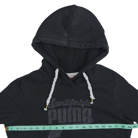 Womens UK Size 12 PUMA Black Pullover Hoodie