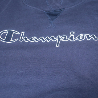 Mens UK Size M Champion Blue Pullover Hoodie
