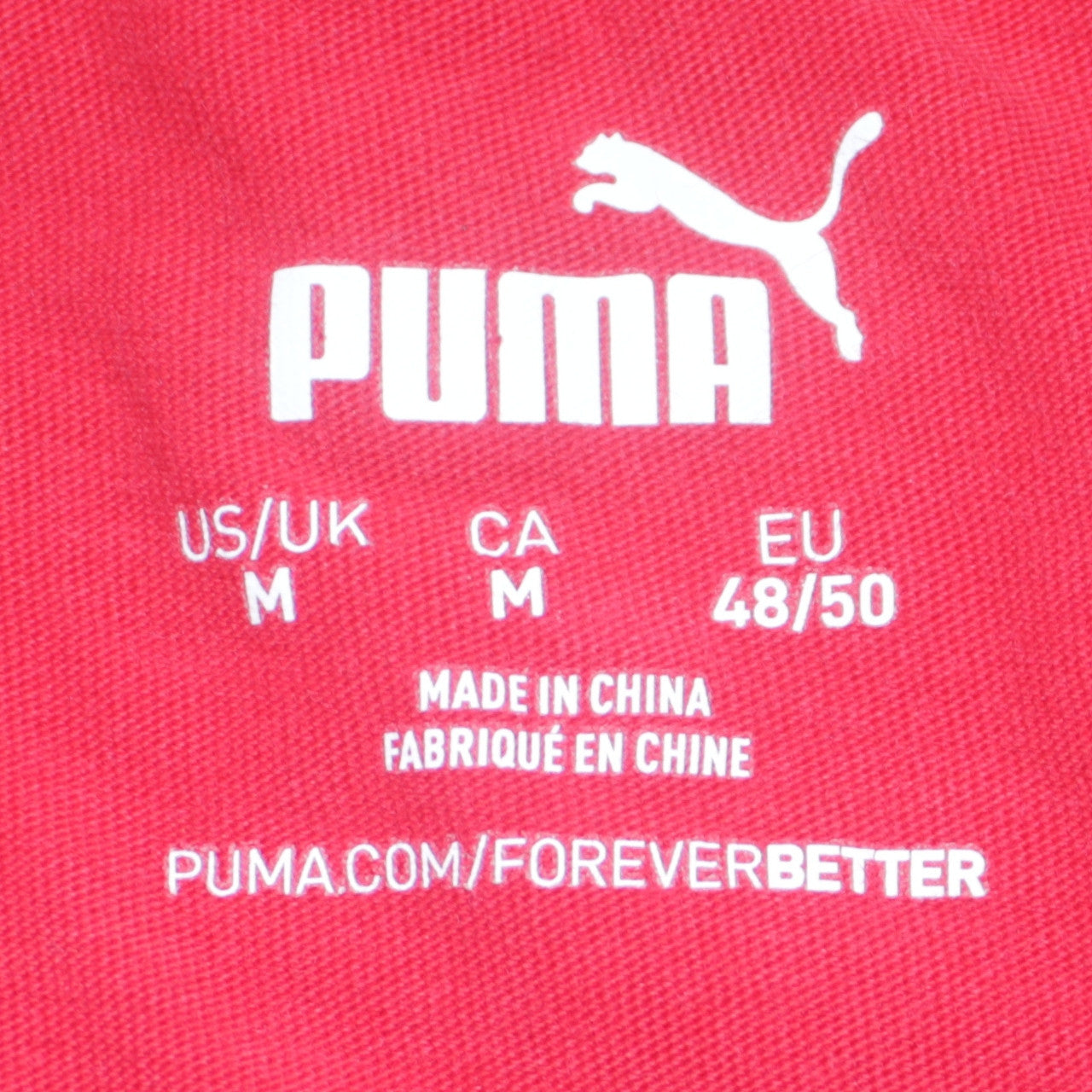 Mens UK Size M PUMA Red  T-Shirt