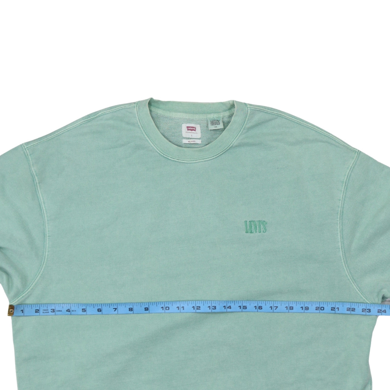 Mens UK Size L Levi's Green Pullover Sweatshirt