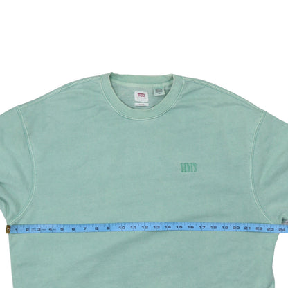 Mens UK Size L Levi's Green Pullover Sweatshirt