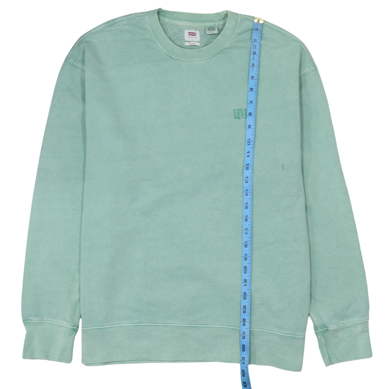 Mens UK Size L Levi's Green Pullover Sweatshirt