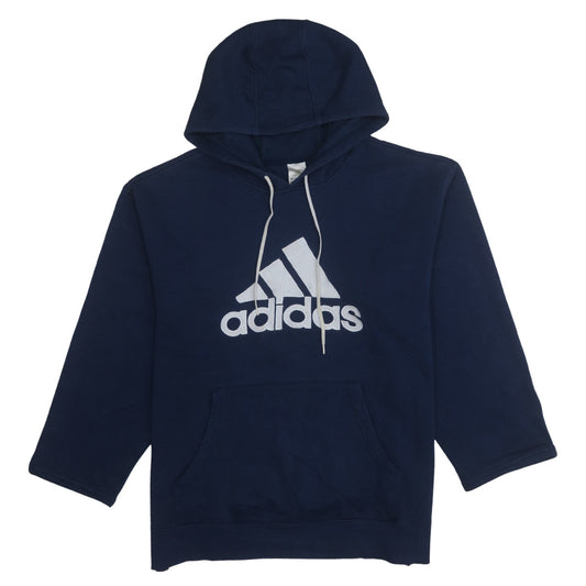Mens UK Size M adidas Blue Pullover Hoodie