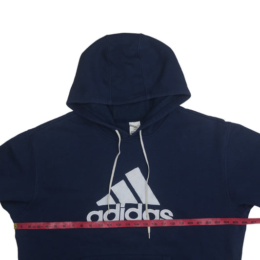 Mens UK Size M adidas Blue Pullover Hoodie