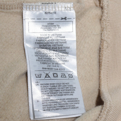 Mens UK Size S adidas Beige Pullover Hoodie