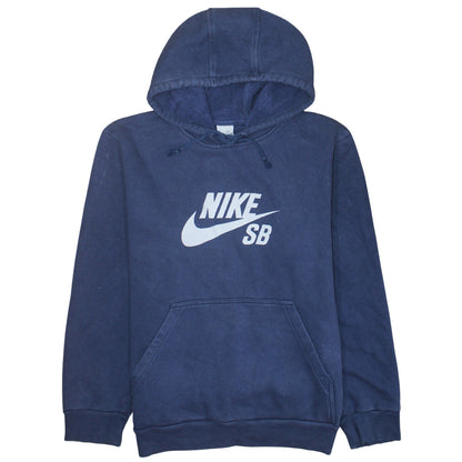 Mens UK Size M Nike Blue Pullover Hoodie
