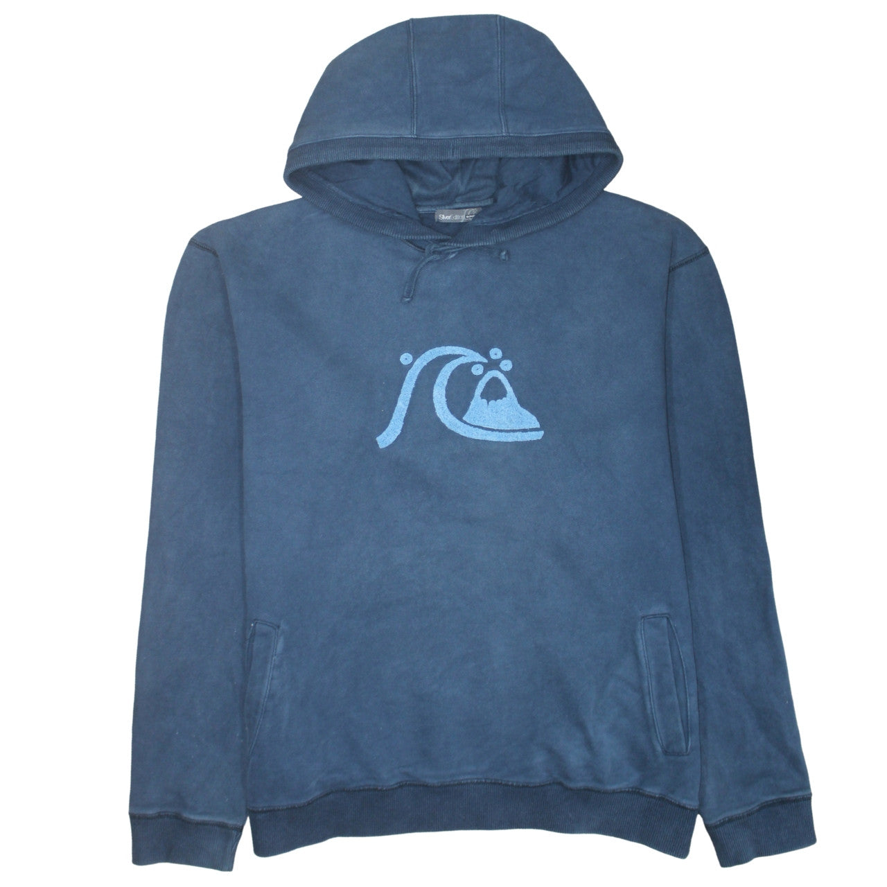 Mens UK Size 2XL Quiksilver Blue Pullover Hoodie