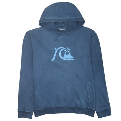 Mens UK Size 2XL Quiksilver Blue Pullover Hoodie