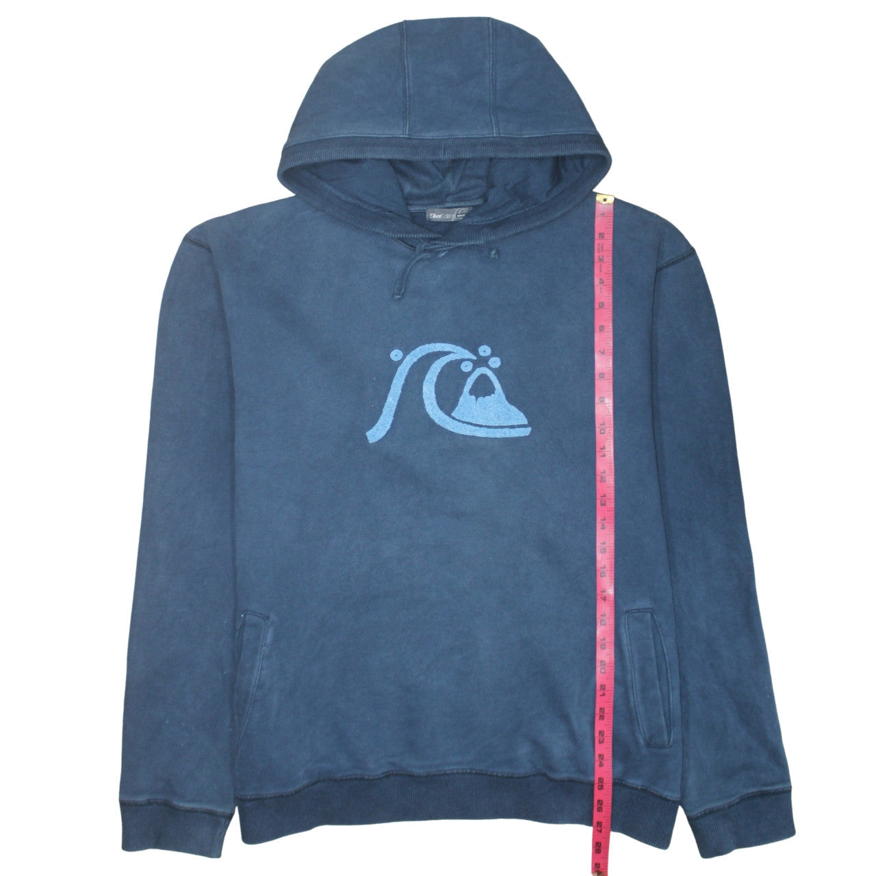 Mens UK Size 2XL Quiksilver Blue Pullover Hoodie