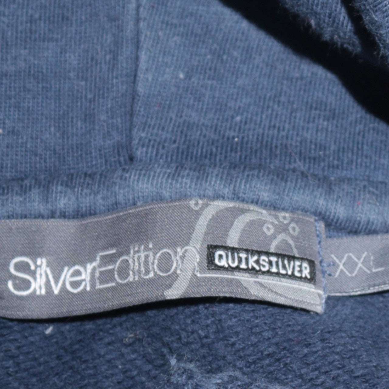 Mens UK Size 2XL Quiksilver Blue Pullover Hoodie