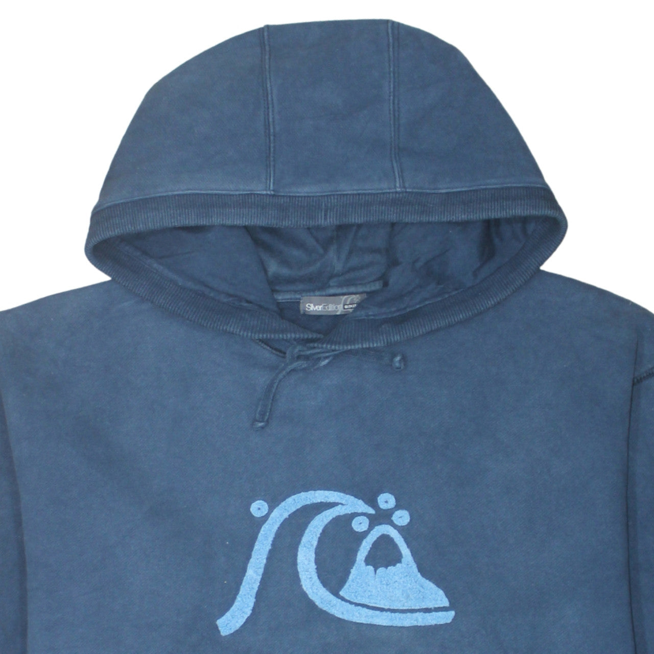 Mens UK Size 2XL Quiksilver Blue Pullover Hoodie