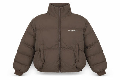 Womens UK Size M LILYLANE Brown Puffer Jacket