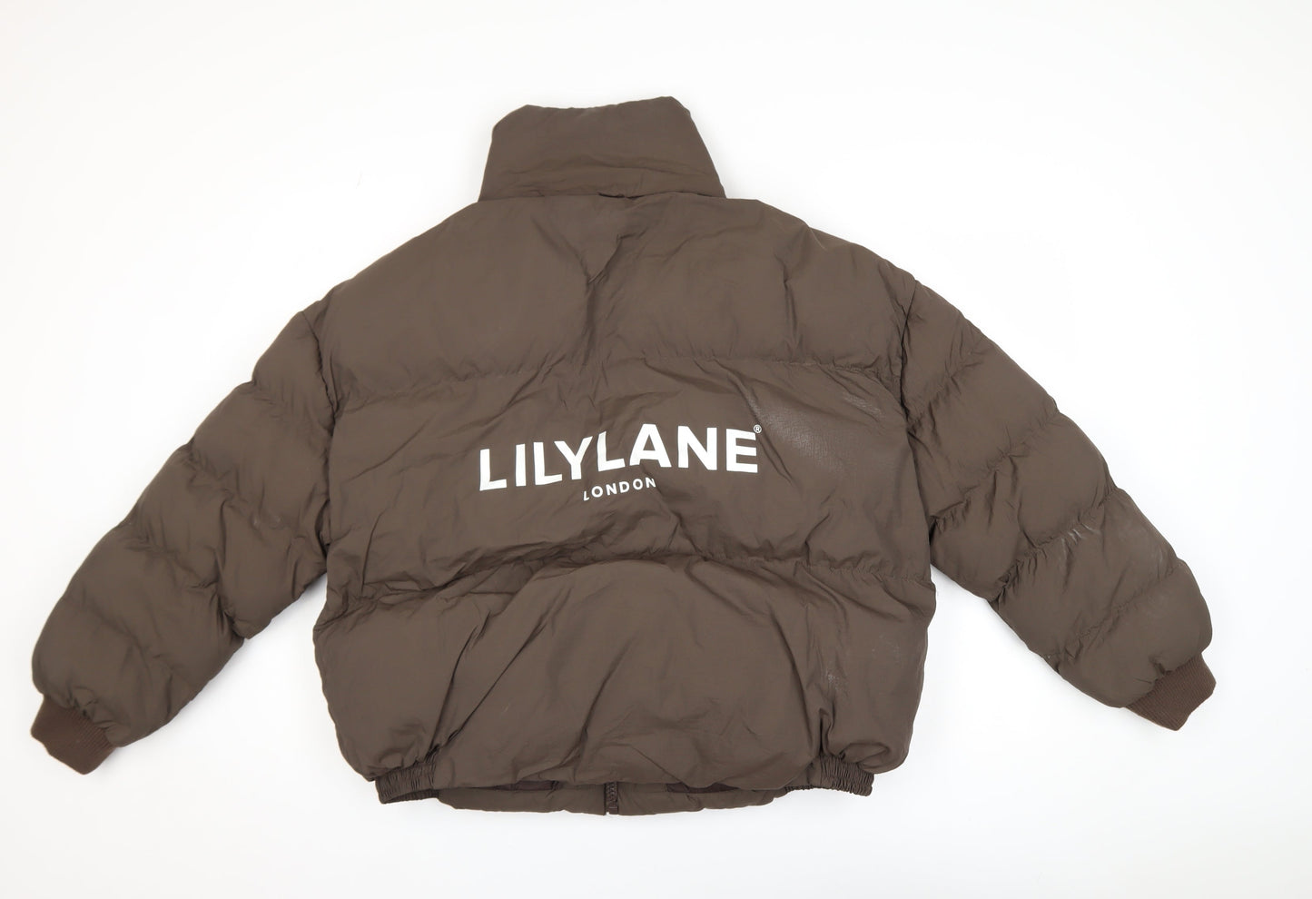 Womens UK Size M LILYLANE Brown Puffer Jacket