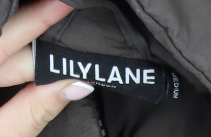Womens UK Size M LILYLANE Brown Puffer Jacket