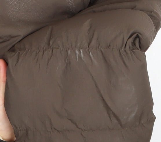 Womens UK Size M LILYLANE Brown Puffer Jacket