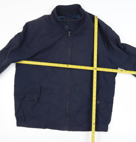 Mens UK Size XL Marks and Spencer Blue Bomber Jacket