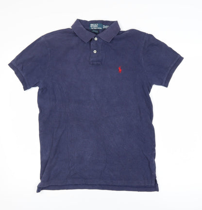 Ralph Lauren Men's Blue Slim Fit Polo Shirt Size M