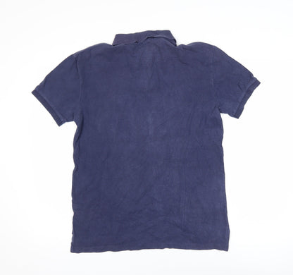 Ralph Lauren Men's Blue Slim Fit Polo Shirt Size M