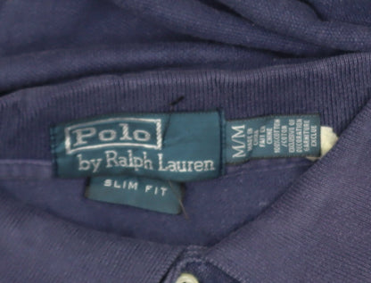Ralph Lauren Men's Blue Slim Fit Polo Shirt Size M