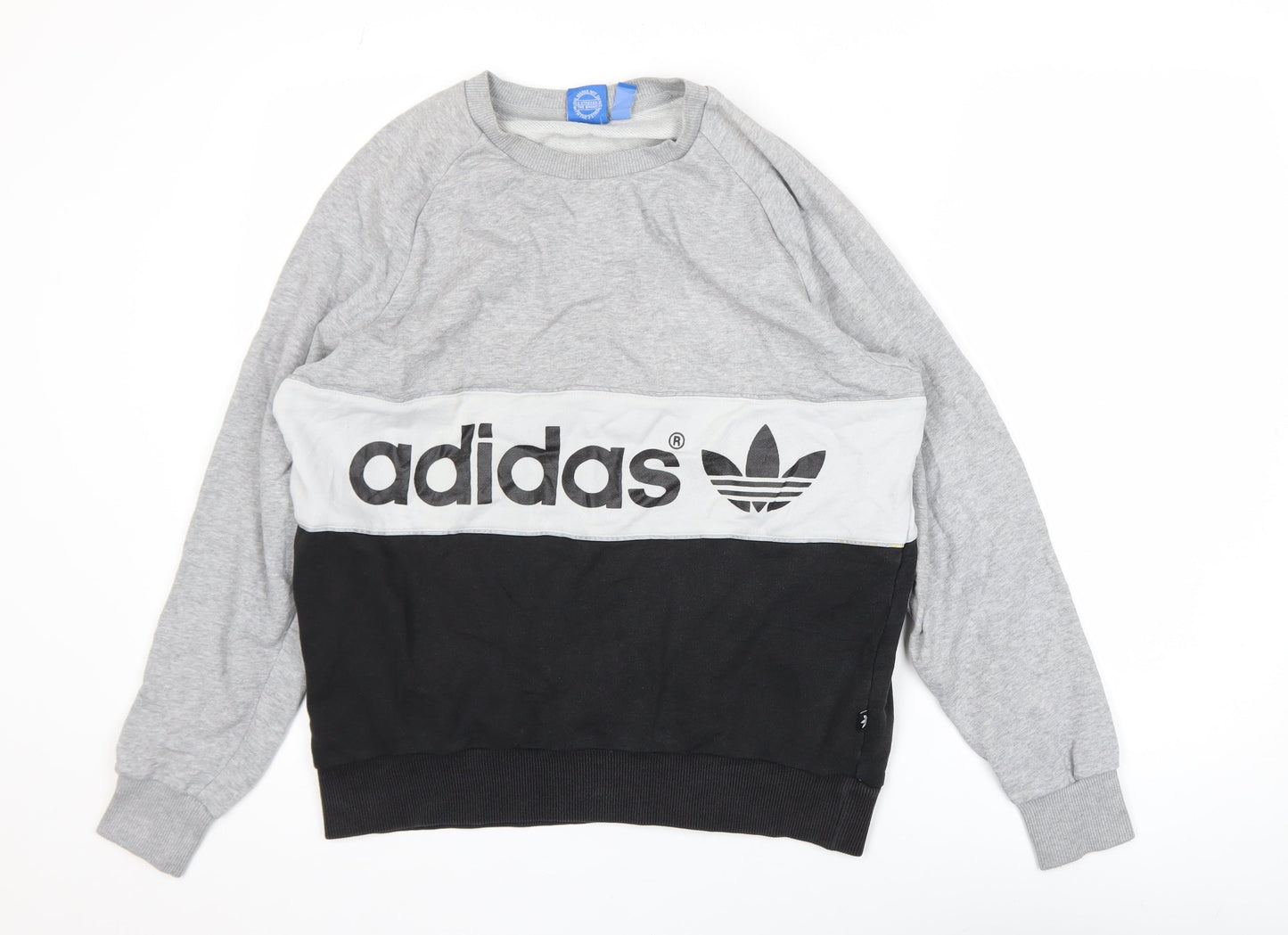 Womens UK Size 12 adidas Grey Pullover Sweatshirt