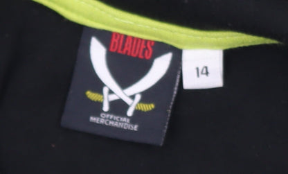 Boys UK Size 14 Years The Blades Black Basic Polo