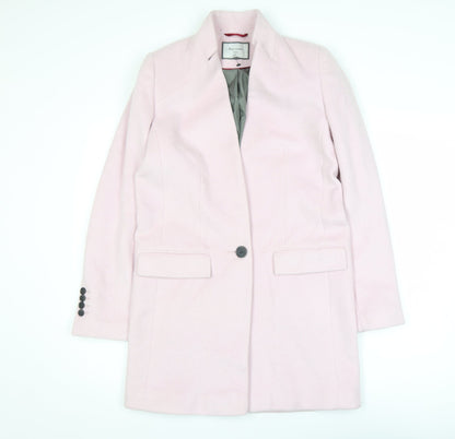 Womens UK Size 6 NEXT Pink Overcoat
