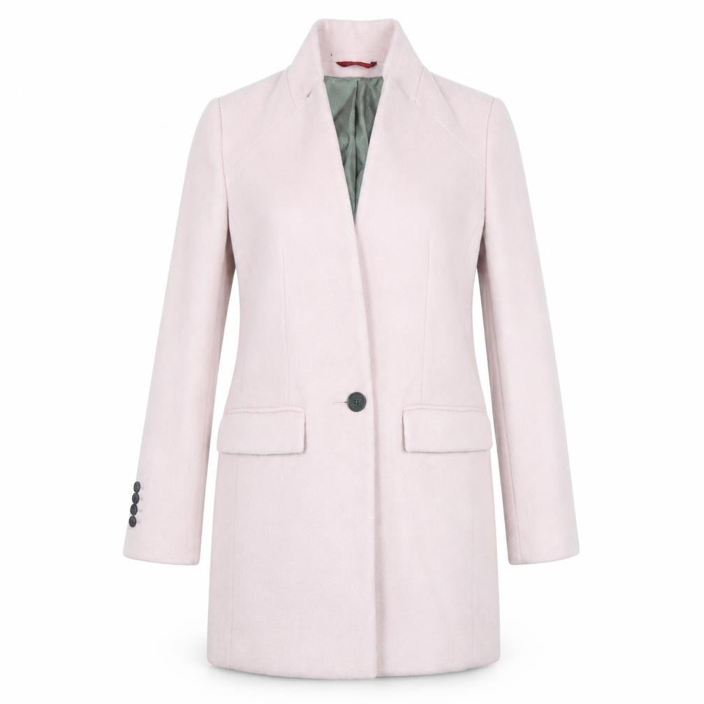 Womens UK Size 6 NEXT Pink Overcoat