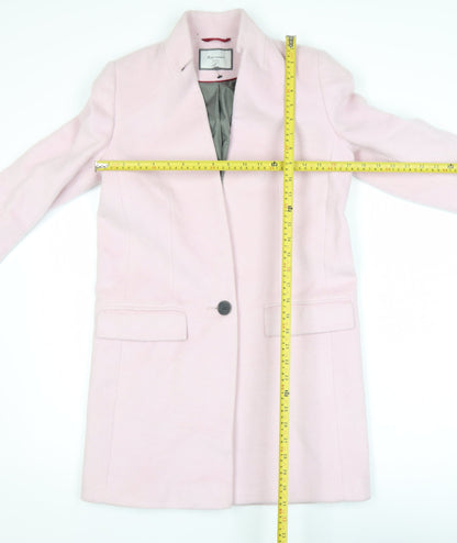 Womens UK Size 6 NEXT Pink Overcoat