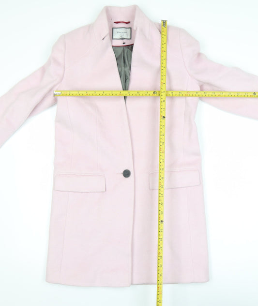 Womens UK Size 6 NEXT Pink Overcoat