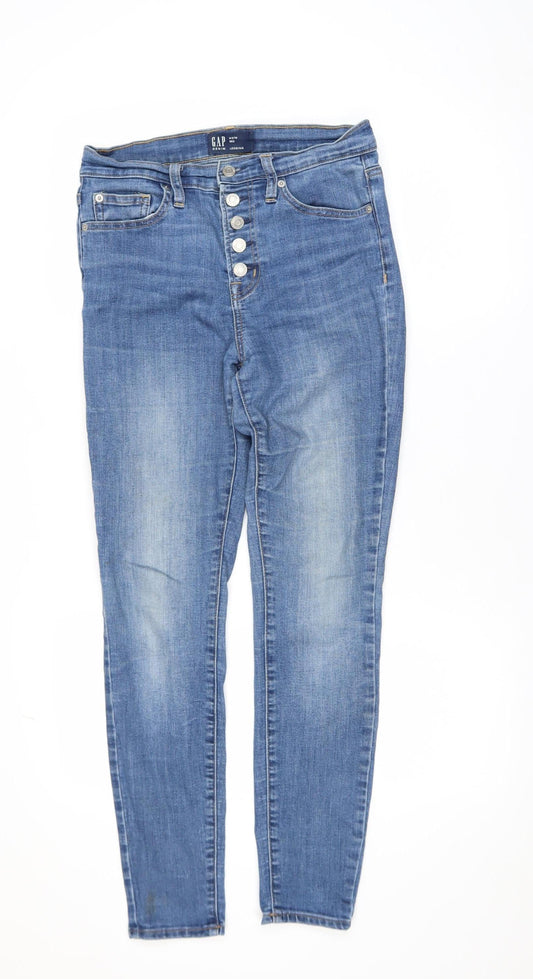 Womens UK Size 4 Gap Slim Fit Jegging Blue Jeans