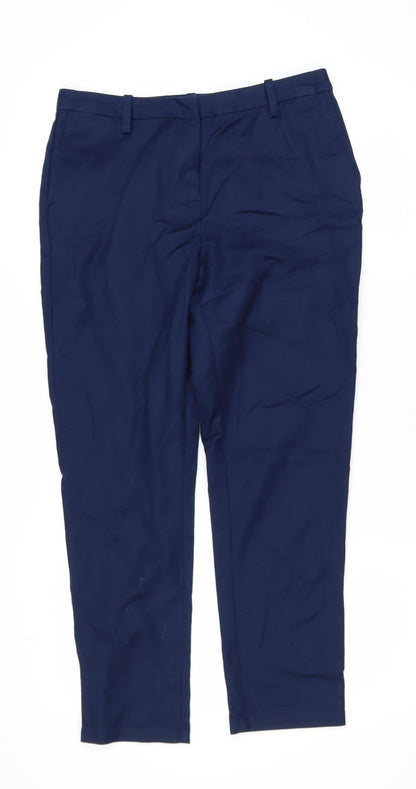 Mens UK Size M Crew Clothing Company Slim Fit Chino Blue Trousers
