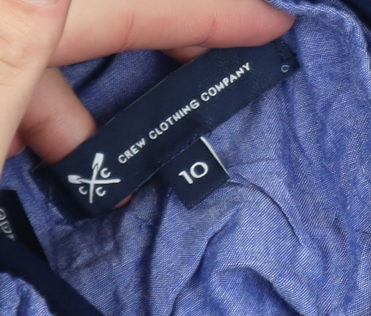 Mens UK Size M Crew Clothing Company Slim Fit Chino Blue Trousers