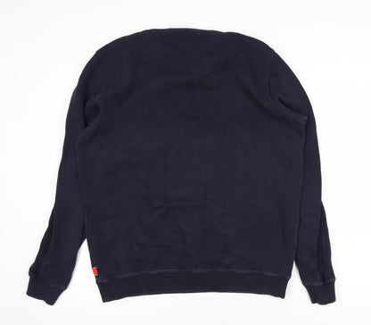 Mens UK Size L Diesel Blue Pullover Sweatshirt