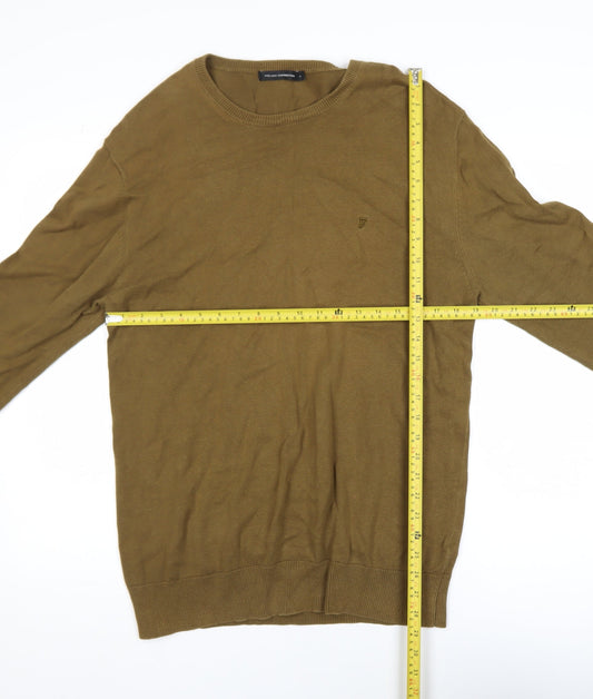 French Connection Women’s Brown Cotton Crew Neck Jumper L