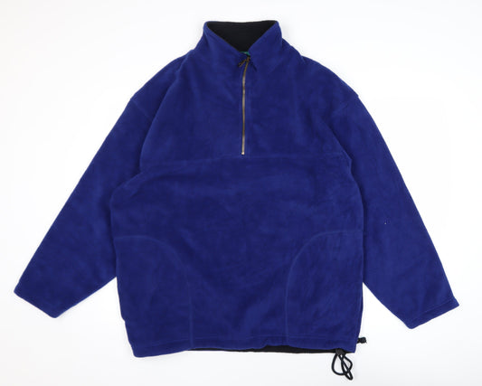 Mens UK Size M St. Bernard Sport Blue Pullover Sweatshirt