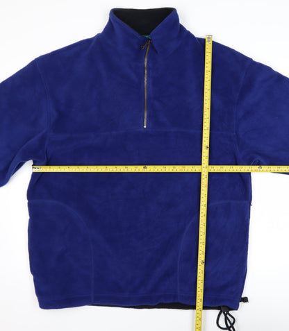 Mens UK Size M St. Bernard Sport Blue Pullover Sweatshirt