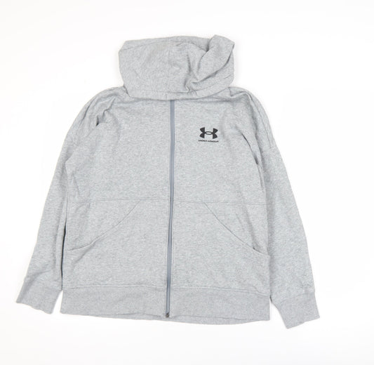 Mens UK Size S Under armour Grey Gym & Training Running & Jogging Walking Jacket