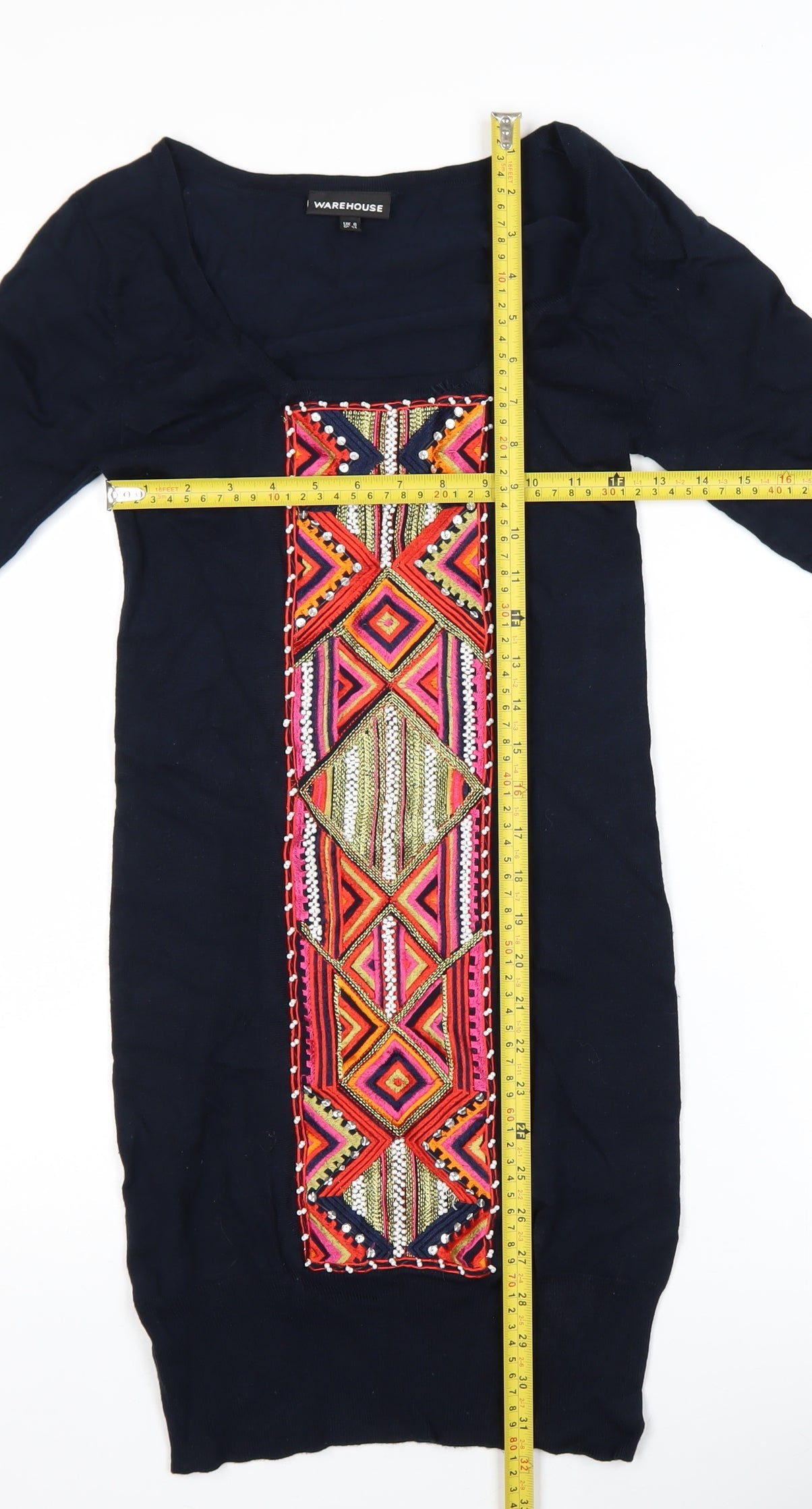 Womens UK Size 6 Warehouse Bodycon Dress
