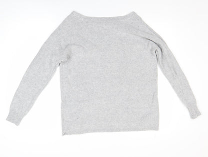 Womens UK Size 10 Crew Clothing Co. Grey Pullover Jumper